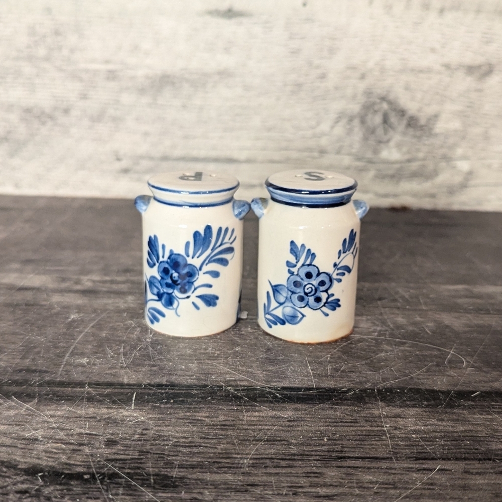 Blue and White Delft Salt And Pepper Shakers
